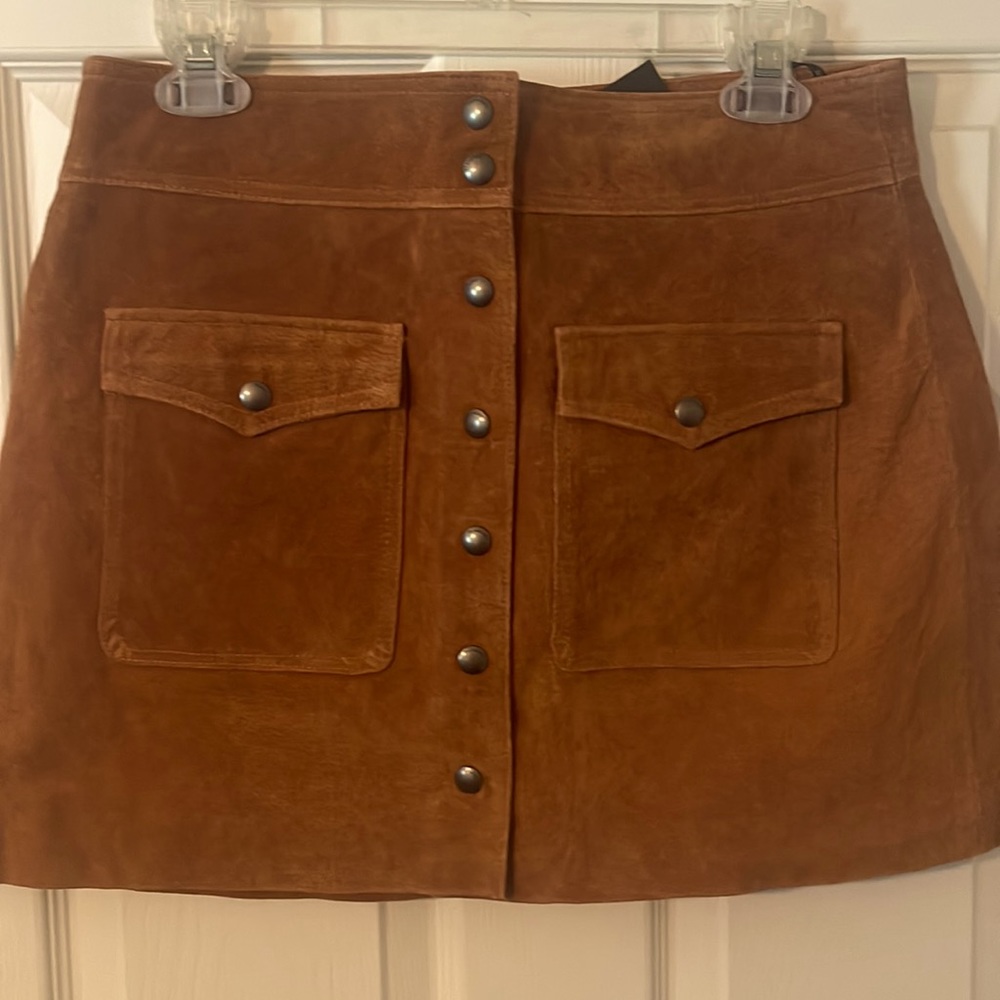Blank NYC Leather skirt